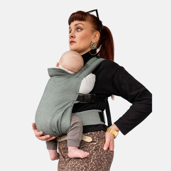 Guizy Vert Brocéliande - Porte-bébé physiologique dès la naissance